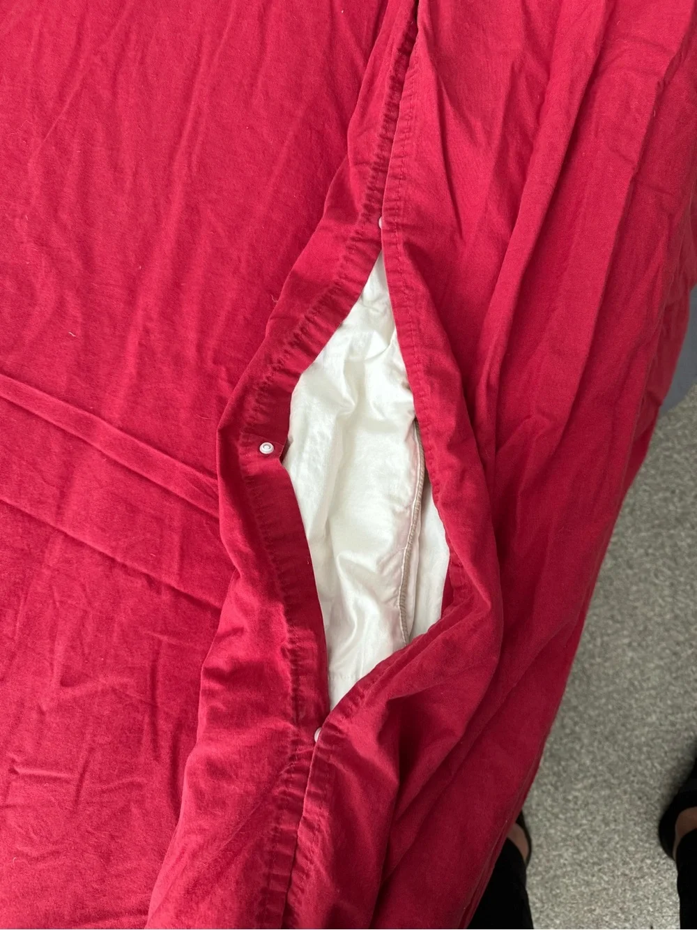 IKEA Red Duvet Cover and Insert Bundle - Bold Solid Red